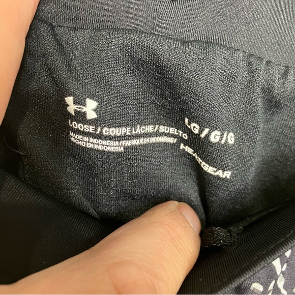 Under Armour loose fit running shorts black white gray women’s size large‎ - Picture 4 of 6